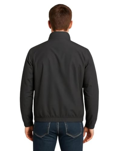 Image of Men's Lightweight Windcheater Zipper Jacket - Gym, Rider Winter Jacket for Men - Thin Wind Sheeter Zip-up Sports Jacket for Man