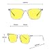 laureles Yellow Lens Square Reader Men Eyewear Fashion Vintage Night Vision Bifocal Reading Glasses Women (C1, 1.5, multiplier_x)