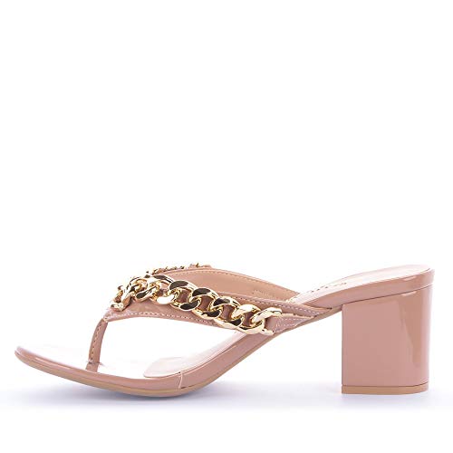 Tamanco Marilí 307-03638 Verniz Nude Nude - 36