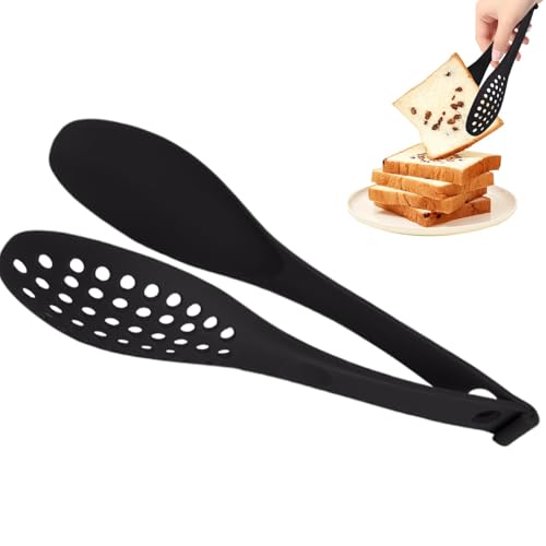 Pinzas de ensalada, pinzas de cocina para cocinar, pinzas multifuncionales para tostadora en forma de cuchara, utensilios de cocina, pinzas de cocina desmontables para Año Nuevo chino, hogar