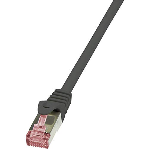 LogiLink PrimeLine Câble réseau Cat6 S/FTP AWG27 PIMF LSZH 10 m Noir