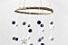 Felt Ball & Star Nursery Ceiling Mobile- LARGE SIZE- Navy, Gray, White- Neutral Children's Room Ceiling Decor- Nursery Boy Girl Baby Shower Gift- Handmade - 100% Wool Felt Shapes