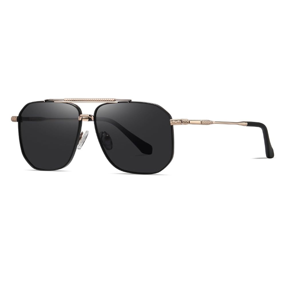 Gafas de sol polarizadas para hombre, gafas de sol de moda para mujer, montura de metal, gafas para conducir, estadios, fiest