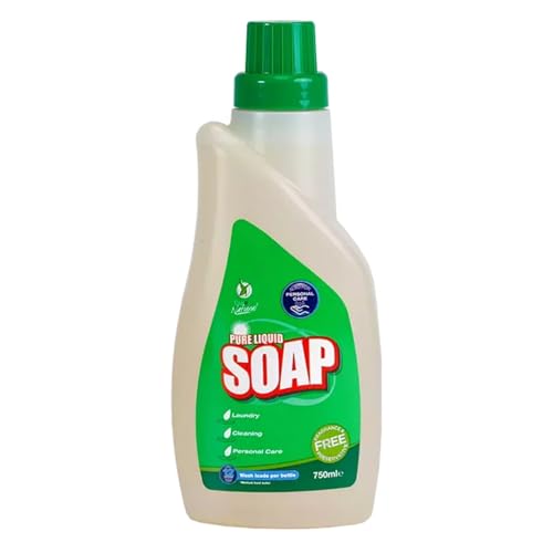 HOCHSTE Pure Liquid Soap Quick Dissolving Residue-Free Rinsing Removes Dirt Oil Grease Long-Lasting Freshness Easy To Use & Hygienic Perfect For Homes Offices Restaurants 750ml