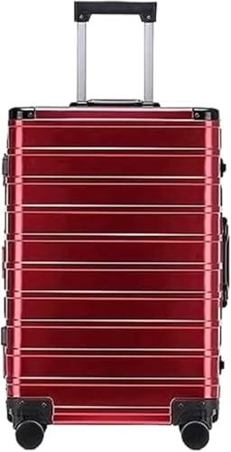 Durable Aluminum-Magnesium Alloy Wheeled Suitcases - Lightweight Checked and Carry-On Luggage(F,24inch)