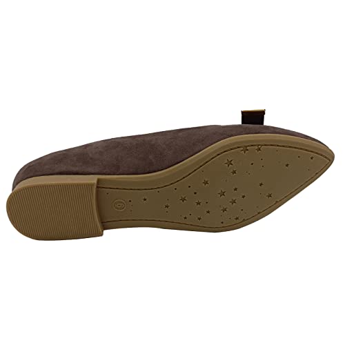 CasfelRen Womens Flats Comfortable Pointed Toe Dressy Ballet Flats Slip on Cute Women's Flats Shoes4