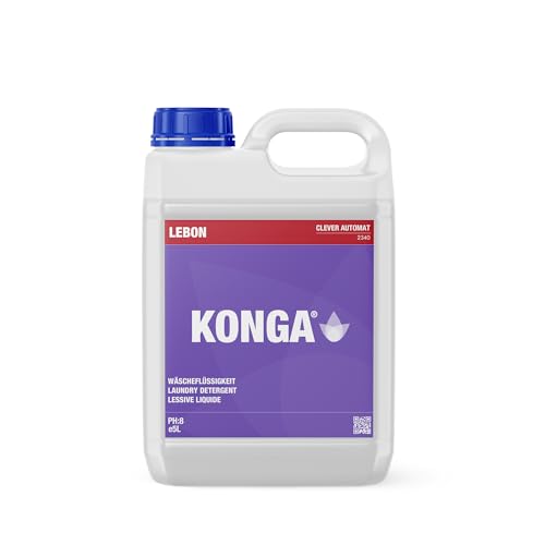 Konga Clever Automat - Detersivo a pH neutro, detergente liquido concentrato, specifico per lavatrici automatiche