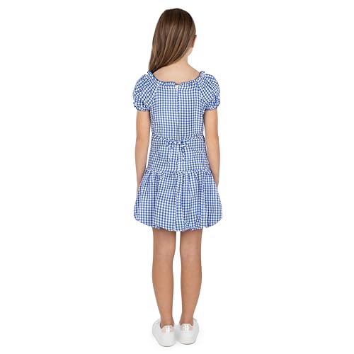 Speechless Girls' Gingham Cotton Drop-Waist Bubble Knee Length Dress2