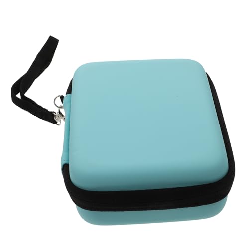 Kisangel Double Layer Guitar Plectrum Case Storage Holder Guitar Pick Organizer for Portable Travel String (sky Blue)