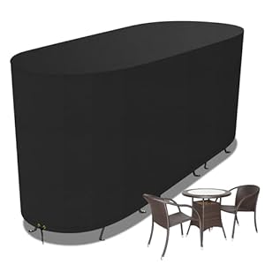 Funshot Bistro Set Abdeckung, alkonmöbel Set Abdeckung Wasserdicht Abdeckplane 420D Oxford Gewebe Patio Gartenmöbel Abdeckung , interfest, nti-UV, 46 x 70 x 80 cm