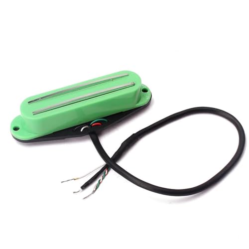 エレキギター用ピックアップ交換部品ハムバッカー 4 コアシングルコイルピックアップ エレキ楽器ピックアップ(Green)