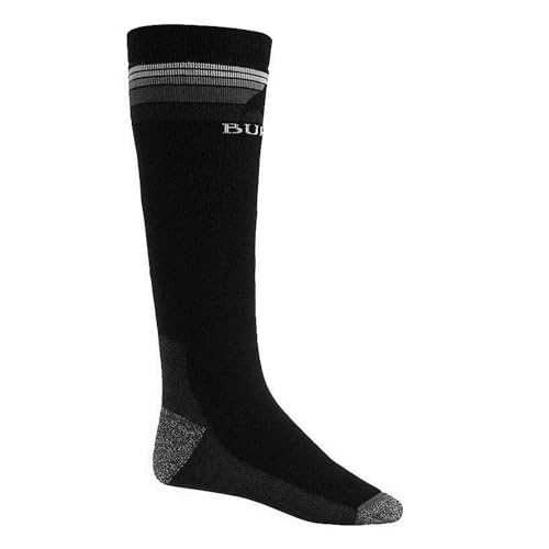 Burton Women's Emblem Midweight Snowboard Socks (True Black, S/M (4-7))