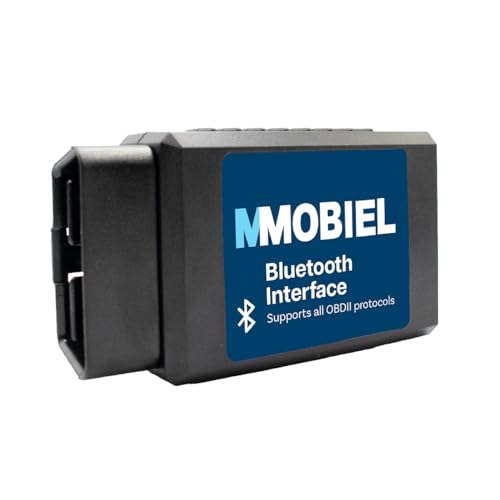 MMOBIEL Bluetooth OBDII Wireless Scanner - Compatible avec iPhone, iOS, iPad et Android - OBD II Car Code Reader - Scanner Diagnostic Tool - Check Engine Codes...
