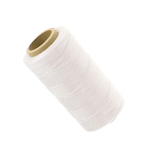 Hilo encerado plano para coser cuero blanco para manualidades miniatura 1