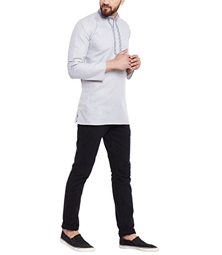 Kurta corta para vacaciones de verano en mezcla de algodón ligero transpirable