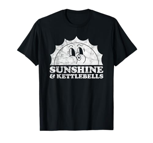 Sunshine and Kettlebells - Pesa rusa retro vintage Camiseta