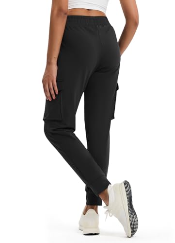 Women's Fleece Lined Cargo Jogger Scrubs Water Resistant Winter Hiking Pants Sweatpants Snow Running2