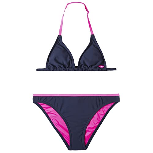 O'Neill Girl's Essential Triangle Girls Bikini Set, Peacoat, 140