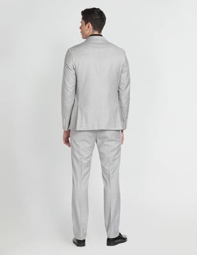 Image of Arrow Tailored Regular Fit Three Piece Suit Light Grey