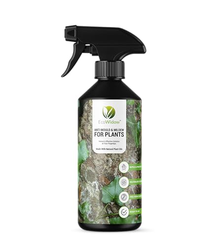 EcoWidow Natural Mould & Mildew Fungicide Remover Spray for Plants Fungus Cleaner - Indoor Or Outdoor Plant Protection 500ml