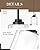 TENGXIN Modern Pendant Light, Matte Black Pendant Lights Kitchen Island,Farmhouse Pendant Lighting for Dining Room Bedroom Bar Office 2Pack,TXPLBK02-2PK