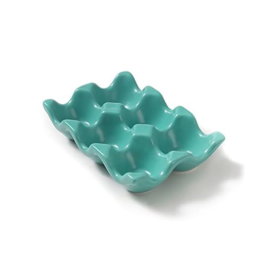 Airmoon 6 Cups Egg Tray Serveware, Eggs Dispenser, Egg Holder Set Kitchen Restaurant Fridge Storage Decorative Accessory (Green)