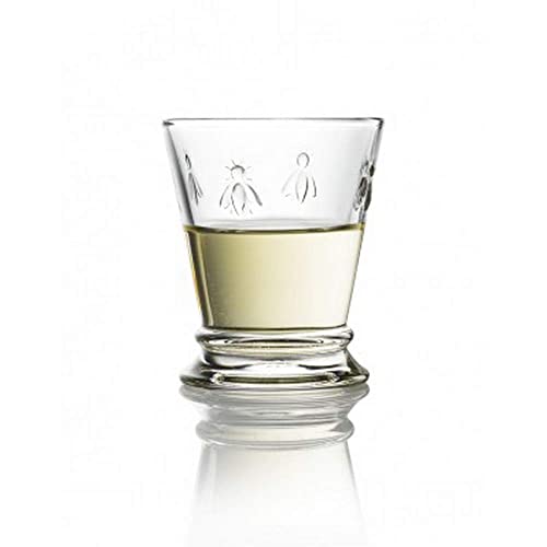 La Rochère La Rochere 10oz Glass Tumbler Set of 2 Bee Tumbler, 9 oz