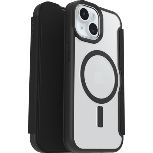 Coque iPhone Otterbox React Folio transparente et noire antichoc