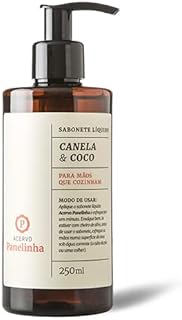 Sabonete Líquido Canela & Coco, 250ml, Acervo Panelinha