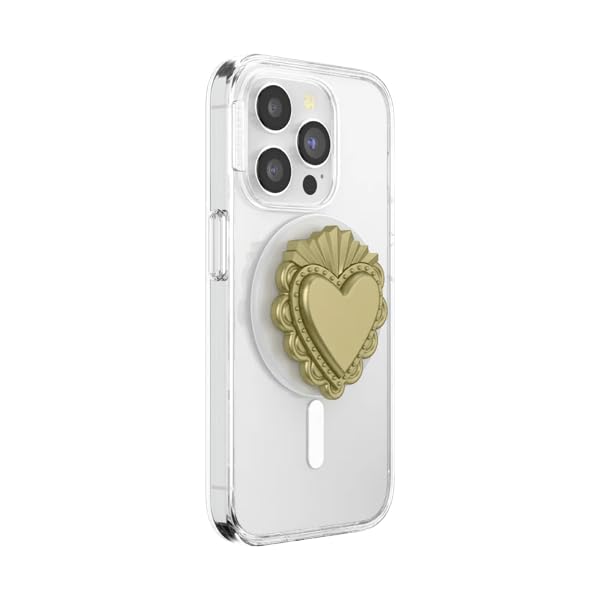 PopSockets Agarre para teléfono MagSafe, Soporte magnético, corazón Sagrado