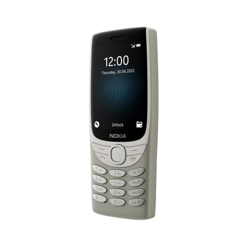 Nokia 8210 4G – Kompakt Mobil med Kamera och Dubbel SIM, Sand