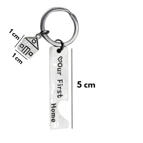 Chaveiro Abridor De Garrafas Nossa Primeira Casa Com Pingente De Casa Que Forma Um Coração PREMIUM