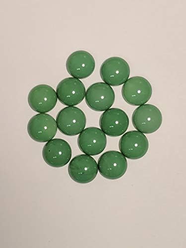 Fuse It! Medium Glass Globs - White/Hunter Green Opal - 96 COE - 15 Pieces - By Stallings Stained Glass