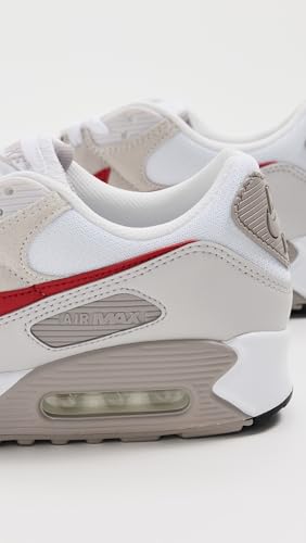 Nike Air Max 90 Homme Baskets Blanc Rouge Gris 40 EU - 4