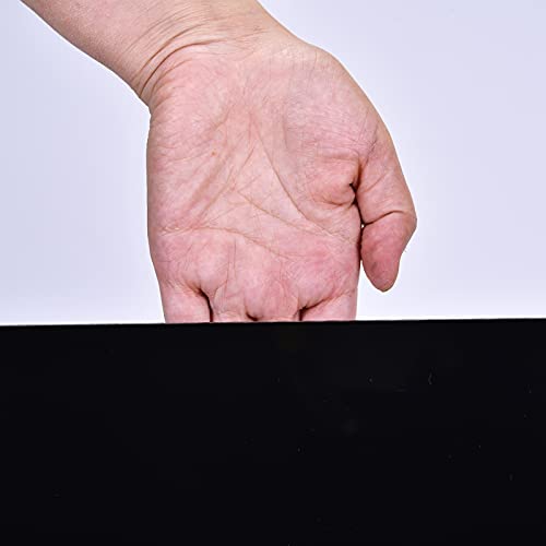 Image of XLNTTECH Black Cast Acrylic Sheet Opaque Plastic Sheet 12 inch x 20 inch x 1 /8 inch Thick for Signs, DIY Projects.