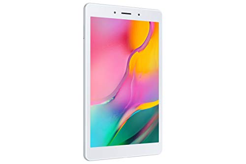 Image of Samsung Galaxy Tab A 8.0, Wi-Fi + 4G Tablet, 20.31 cm (8 inch), 2GB RAM, 32GB ROM Expandable, Slim and Light, Silver + 1 Pack Tempered