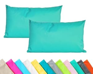 JACK 2er Set Outdoor Kissenbezug 30x50 Aqua Lotus