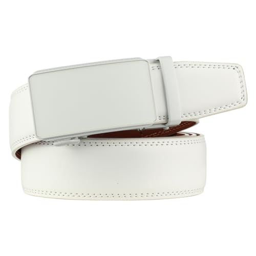 Image of Lavemi Men's Real Leather Ratchet Dress Casual Belt, Cut to Exact Fit,Elegant Gift Box
