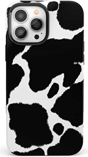 Casely iPhone 14 Case | Current Mood | Cow Print | Compatible with MagSafe | Bold Protective Design