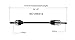 GSP NCV66512 CV Axle Shaft Assembly - Left or Right Front (Driver or Passenger Side)
