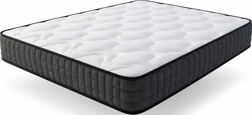Colchón Viscoelástico 105x190 cm EKO Confort 3D Reversible | Fabricado en España | Cara Invierno-Verano | Antibacerias e Hipoalergénico | Transpirable y Fresco | Firmeza Media | Altura 21 CM