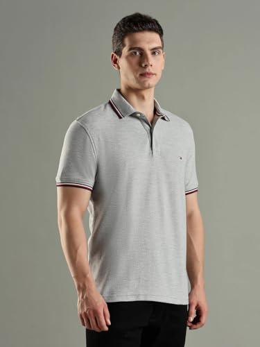 Image of Tommy Hilfiger Men Polo Cotton Regular Fit Shirt