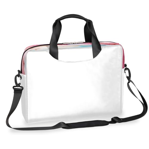 Bolso maletín para laptop 15.6 pulgadas textura líquida rosa azul miniatura 1