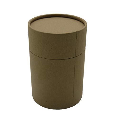 Image of WENPACK 12pack Paperboard Tube with Lid Round Cardboard Box Container (2.84 inch D*4.4 inch H, Kraft)