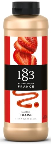 1883 Strawberry Sauce – 500ml Bottle – Authentic French Dessert