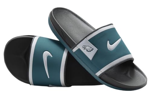 Nike Men's Offcourt Slide (Philadelphia Eagles) Size 9 Sport Teal/Dark Smoke Grey