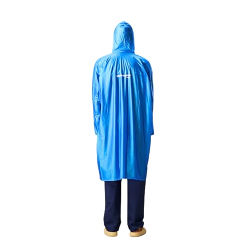 Image of ZEEL Unisex Outdoor Rain Poncho for Adult, Waterproof, Lightweight & Packable, Polyester Pullover Full Sleeves Hooded Rainwear, Poncho for Camping, Hiking, Travelling (EQRT101 AZ30, Free Size)