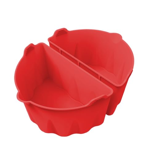 Fundas para Olla de Cocción Lenta | Para Vajilla Ovalada De 6-7 Litros | Funda de Silicona Reutilizable para Olla de Cocción Lenta | Para Verduras Sopa Pollo Pescado Camarón Patata