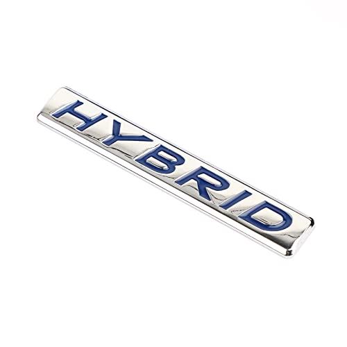 Topteng Auto Emblem Aufkleber, 3D HYBRID Words Metall Emblem Heckkofferraum Aufkleber