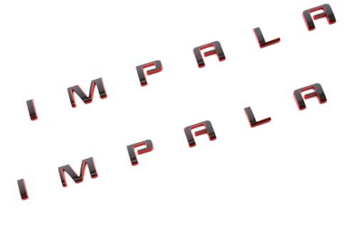 Emblemas de Impala Redline para puerta delantera, placa 3D compatible con modelos 2014 a 2020 2